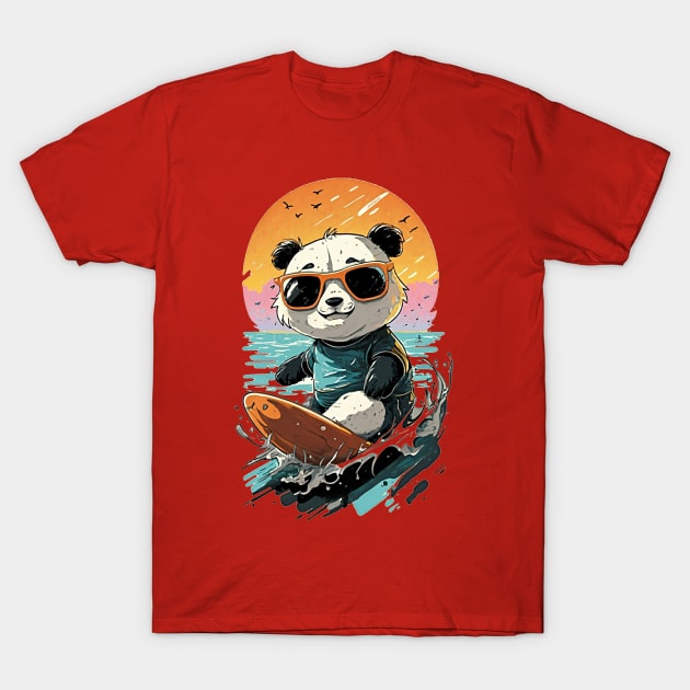 Panda Surf T-Shirt by Karate Panda